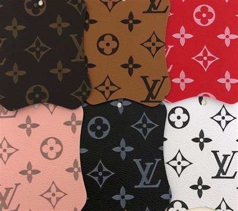 lv faux leather fabric